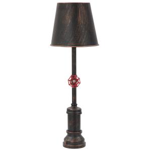 Lámpara de mesa de estilo industrial de metal marrón ø 21x6…