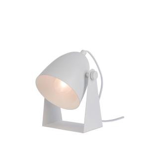 Lámpara de mesa de metal 1xe14, blanco