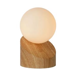 Lámpara de mesa de metal 1xg9, natural