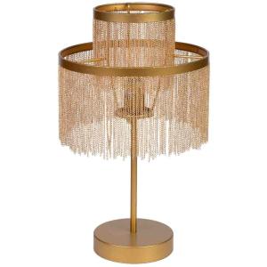 Lámpara de mesa de metal 30x30x35/50h cm Dorado