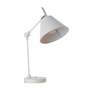 Lámpara de mesa de metal blanco 16 x 66 cm