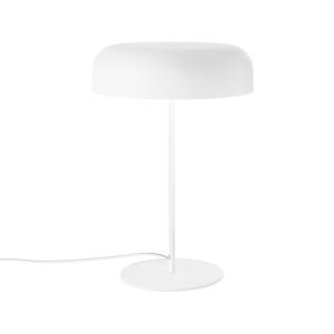 Lámpara de mesa de metal blanco 45x30 cm.