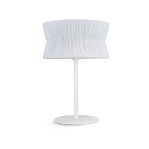 Lámpara de mesa de metal, blanco h: 54cm