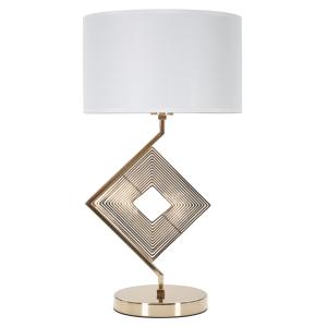 Lámpara de mesa de metal dorado cm ø 30x56