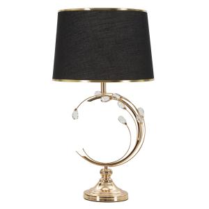 Lámpara de mesa de metal dorado cm ø 36x65
