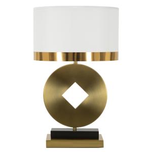 Lámpara de mesa de metal dorado ø 30x53