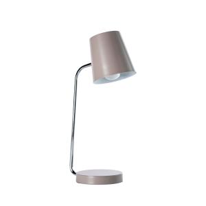 Lámpara de mesa de metal gris 22 x 46 cm