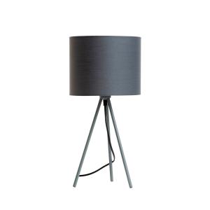 Lámpara de mesa de metal gris oscuro 22 x 19 cm