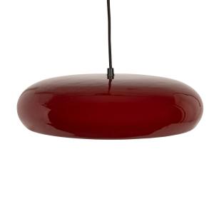 Lámpara de mesa de metal lacado con pantalla ondulada blanc…