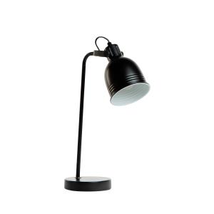 Lámpara de mesa de metal negro 17,5 x 42 cm