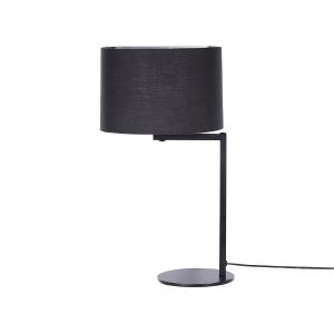 Lámpara de mesa de metal negro 49 cm