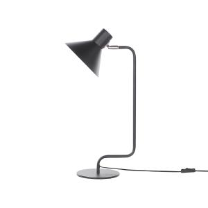 Lámpara de mesa de metal negro 51 cm