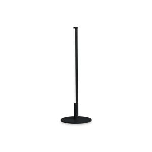 Lámpara de mesa de metal negro con difusor led de policarbo…