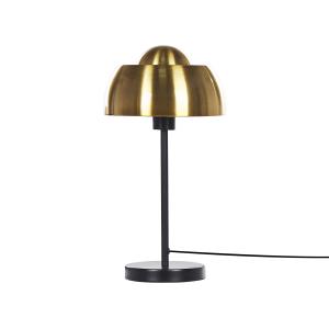 Lámpara de mesa de metal negro dorado 44 cm