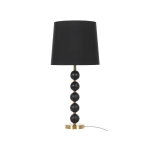 Lámpara de mesa de metal negro dorado 75 cm