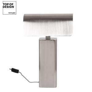 Lámpara de mesa de metal pulido plateado (Ganador TOP OF DE…