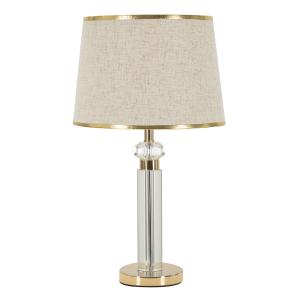 Lámpara de mesa de metal y cristal cm ø 30x52,5