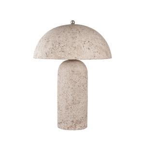 Lámpara de mesa de papel maché - beige