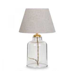 Lámpara de mesa de pvc en crema 30 cm