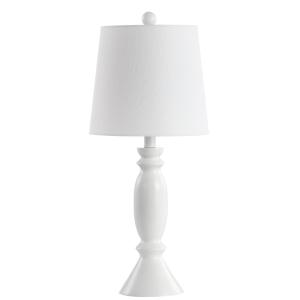 Lampara de mesa de resina blanco