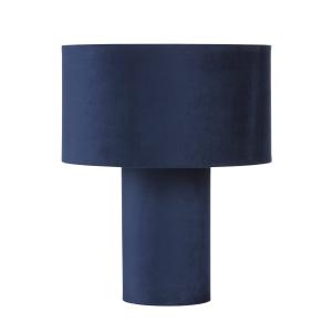 Lámpara de mesa de terciopelo reciclado azul