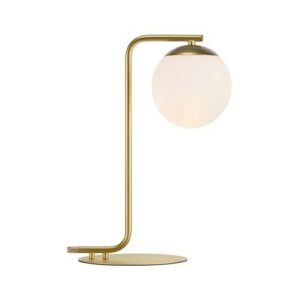 Lámpara de mesa dorado estilo nórdico y bola de cristal bla…