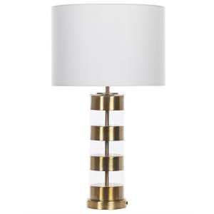 Lámpara de mesa dorado metal