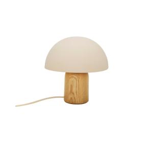 Lámpara de mesa en color blanco roto