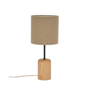 Lámpara de mesa en color marrón claro