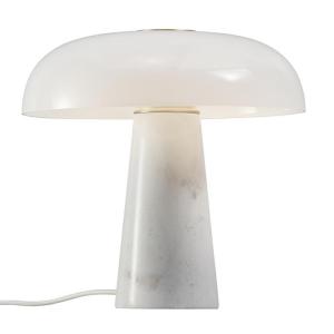 Lámpara de mesa en mármol opalino blanco 32cm