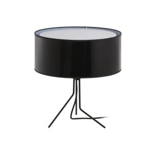 Lámpara de mesa en metal, negro h: 38cm