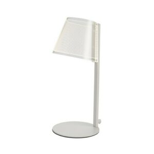 Lámpara de mesa LED 6W blanco y pantalla de metalicrato