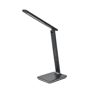 Lámpara de mesa led con puerto usb metal negro 42cm