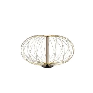 Lámpara de mesa LED de metal dorado Mizar STS