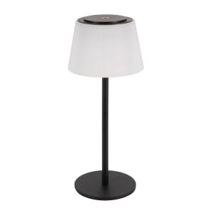 Lámpara de mesa LED de plástico blanco 13 cm