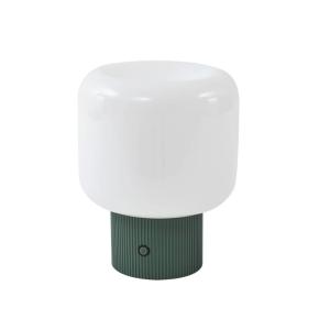Lámpara de mesa LED de vidrio verde