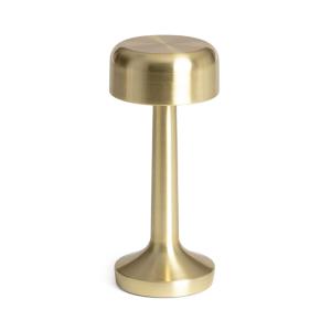 Lámpara de mesa led recargable interior, oro
