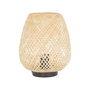 Lámpara de mesa madera de bambú marrón claro