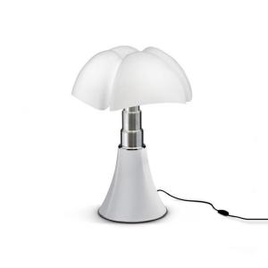 Lámpara de mesa metal y polipropileno blanco 35cm