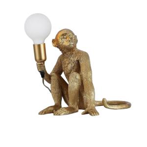 Lámpara de mesa mono en resina estilo industrial e27, dorad…