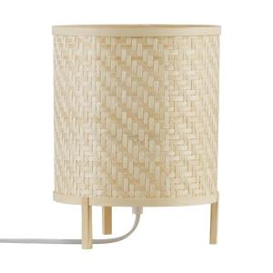 Lámpara de mesa natural beige elaborado con bambú artesanal…