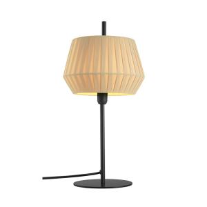 Lámpara de mesa negro con pantalla de algodón beige estilo…
