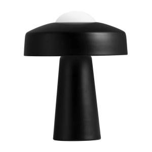Lámpara de mesa negro de metal con encendido táctil