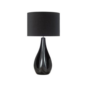 Lámpara de mesa negro porcelana