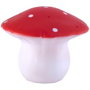 Lámpara de mesa/noche led con forma de seta roja 20 cm