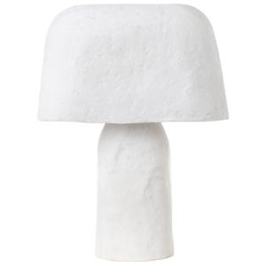 Lámpara de mesa  Papel maché Blanco
