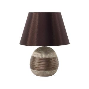 Lámpara de mesa porcelana marrón