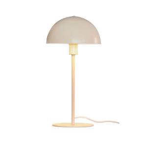 Lámpara de mesa sencillo beige de metal y pantalla en forma…