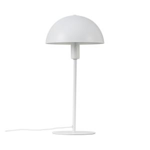 Lámpara de mesa sencillo blanco de metal y pantalla en form…