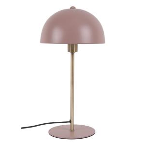 Lámpara de mesa seta de metal- rosa pastel